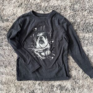 Cat & Jack Kids Bulldog Graphic Long Sleeve Shirt - Dark Gray